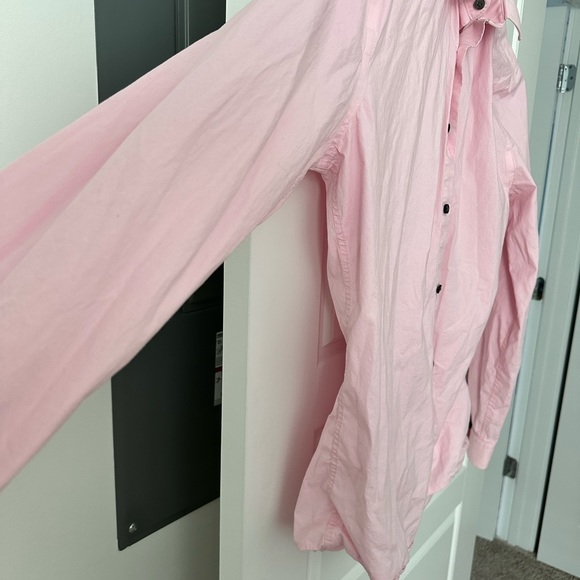 EXPRESS Men 1MX Light Pink Extra Slim Fit Stretch Front Button Shirt XL - Picture 4 of 8